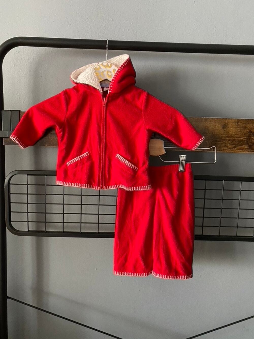 Lands' End Red Infant Fleece Set | Size 3-6 Mo